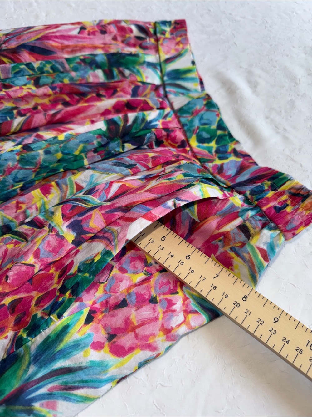 J. Crew Pineapple Skirt  13” stretch waist - Picture 6 of 10